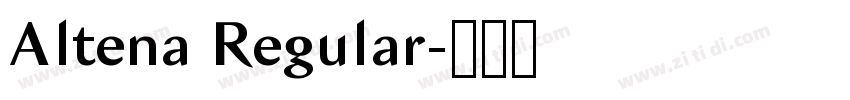 Altena Regular字体转换